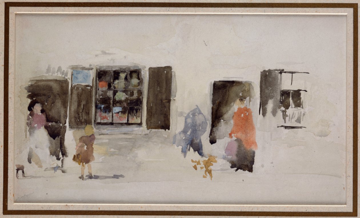 Sklep Bretanii z zamkniętymi oknami autorstwa James Abbott McNeill Whistler