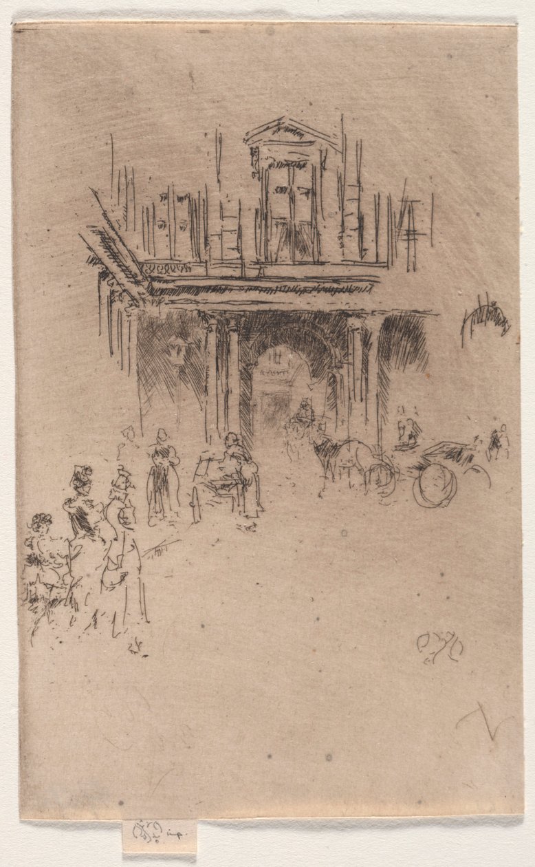 Róg Palais Royal. autorstwa James Abbott McNeill Whistler