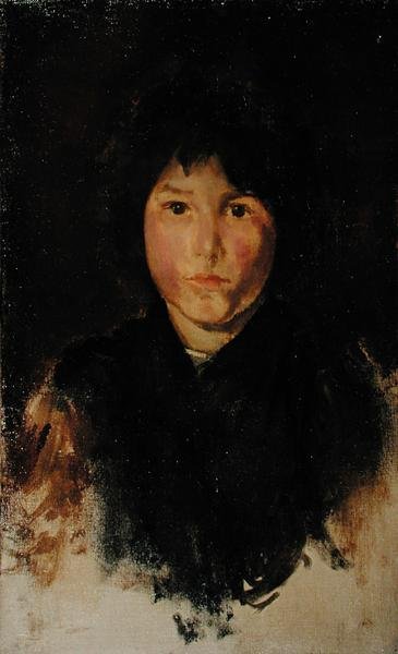 Dziecko z Korsyki (olej na płótnie) autorstwa James Abbott McNeill Whistler
