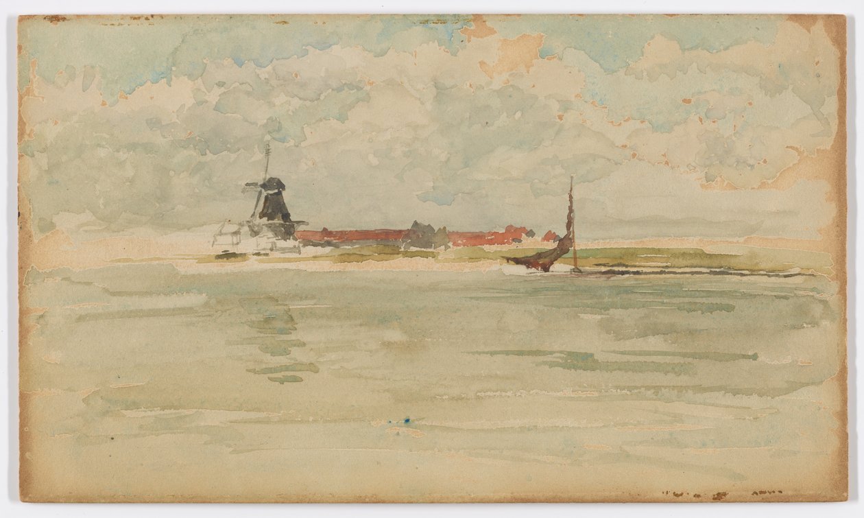 A Little Red Note-Dordrecht autorstwa James Abbott McNeill Whistler