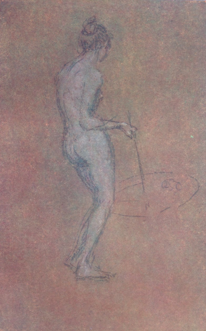 Studium aktu, ok. 1864, 1904 r autorstwa James Abbott McNeill Whistler