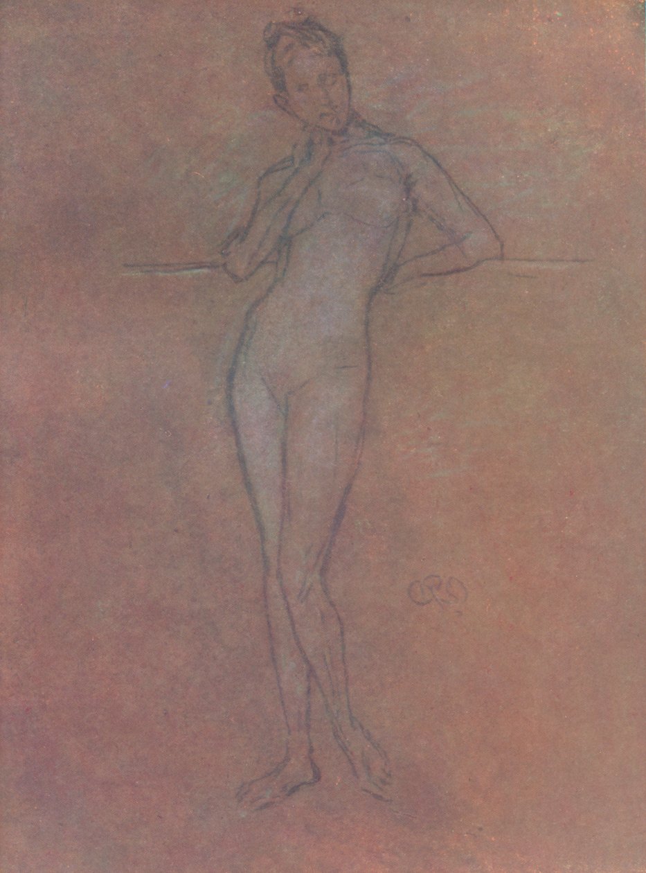 Studium aktu, ok. 1872, 1904 r autorstwa James Abbott McNeill Whistler