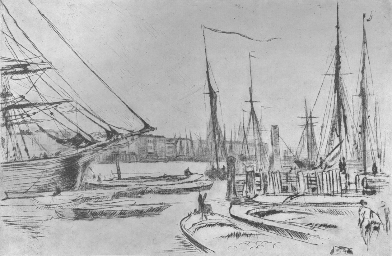 Szkic z Billingsgate, 1878, 1904 autorstwa James Abbott McNeill Whistler