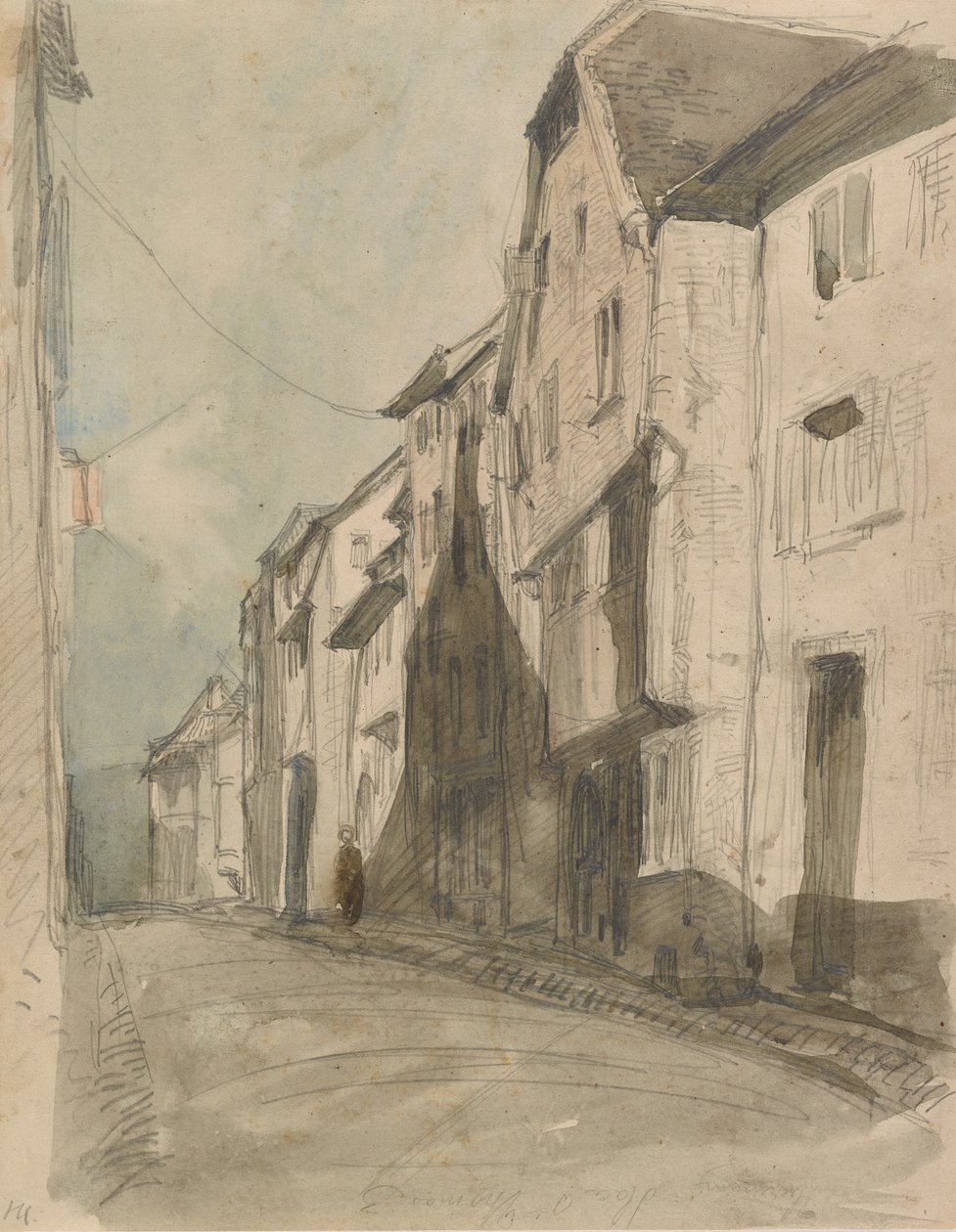 Ulica w Saverne, 1858. autorstwa James Abbott McNeill Whistler