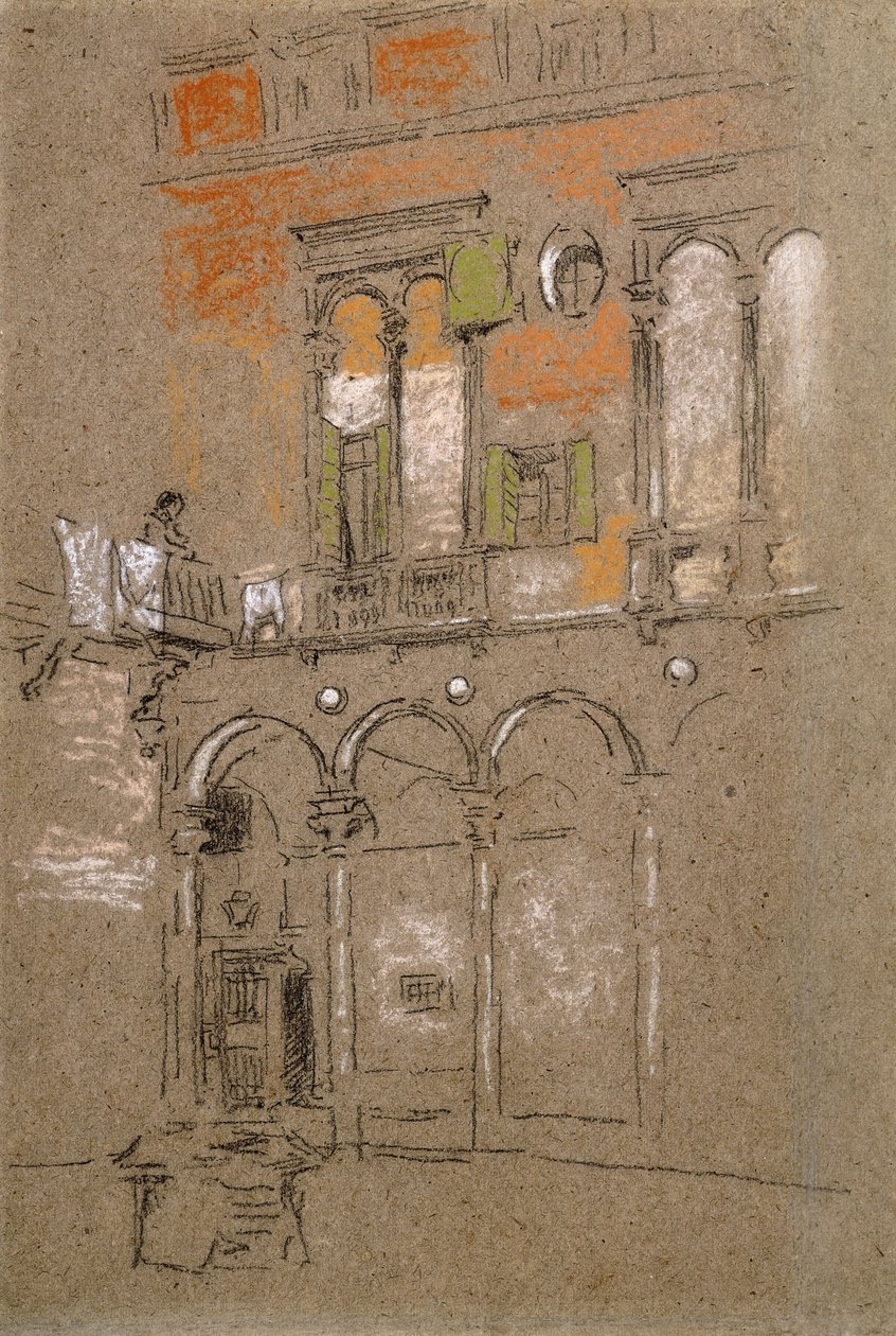 Dziedziniec Wenecki, autorstwa James Abbott McNeill Whistler