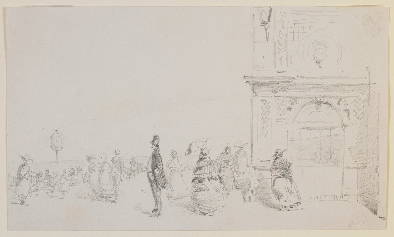 Grupa postaci na esplanadzie, 1857. autorstwa James Abbott McNeill Whistler