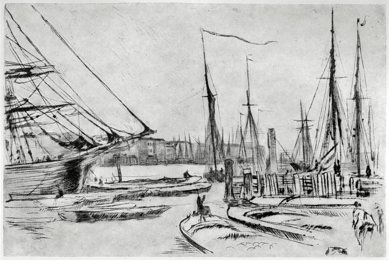 Szkic z Billingsgate, XIX w. 1904. autorstwa James Abbott McNeill Whistler