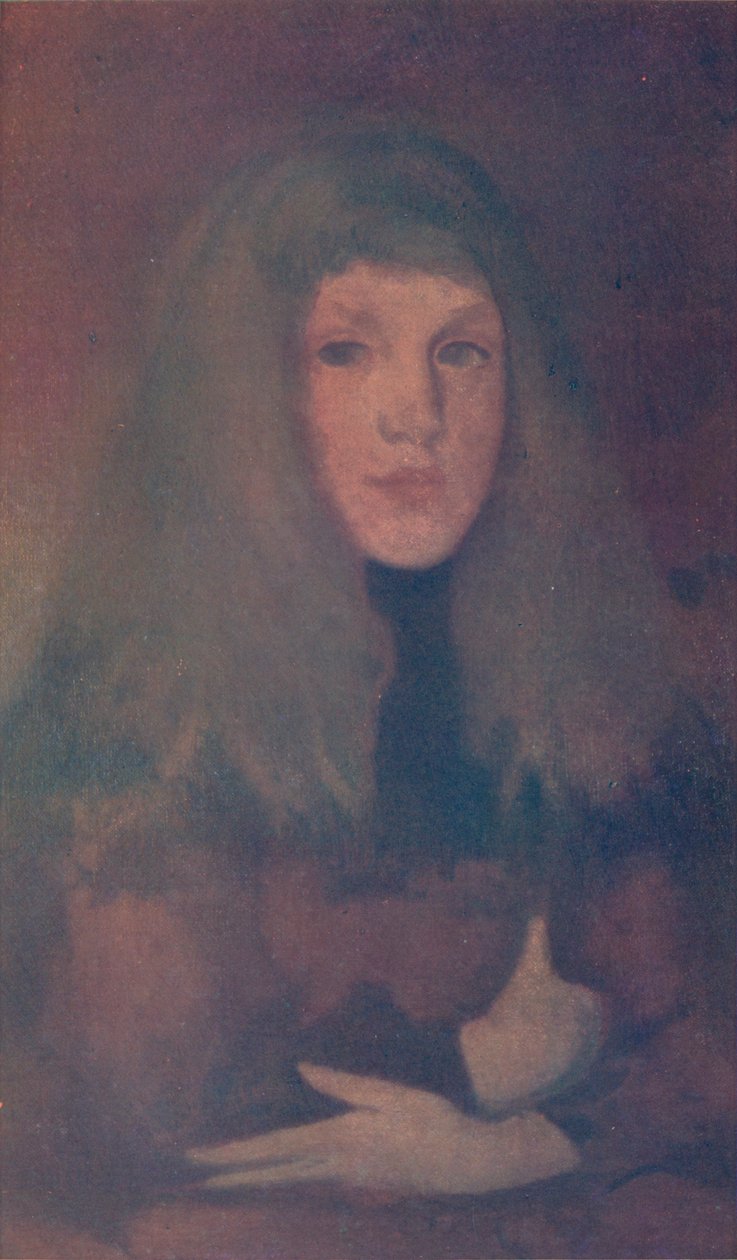 Studium w Rose and Brown, ok. 1884, 1904 r autorstwa James Abbott McNeill Whistler