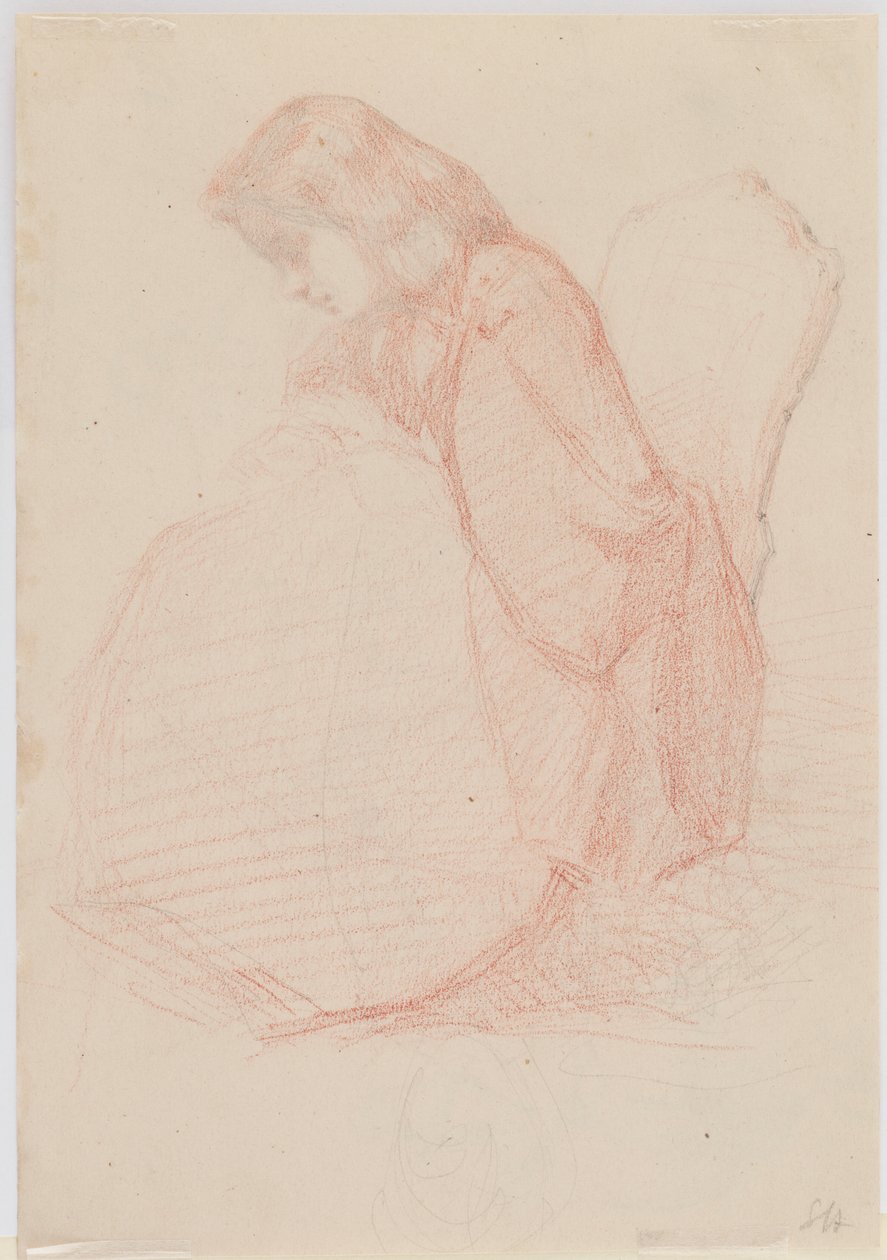Dwustronny rysunek Fumette i tańczących klaunów, 1855-1859. autorstwa James Abbott McNeill Whistler