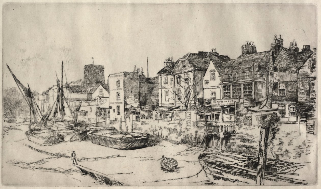 Adam i Ewa Tawerna, Stara Chelsea. autorstwa James Abbott McNeill Whistler