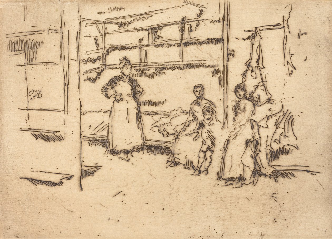 Po sprzedaży, Hounsditch, ok. 1930 r. 18861888. autorstwa James Abbott McNeill Whistler