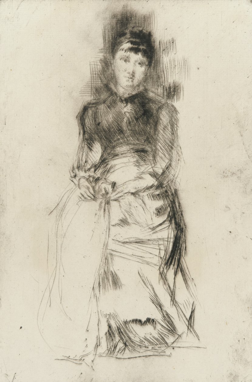 Agnes, ok.1873-75 (drypont na papierze) autorstwa James Abbott McNeill Whistler