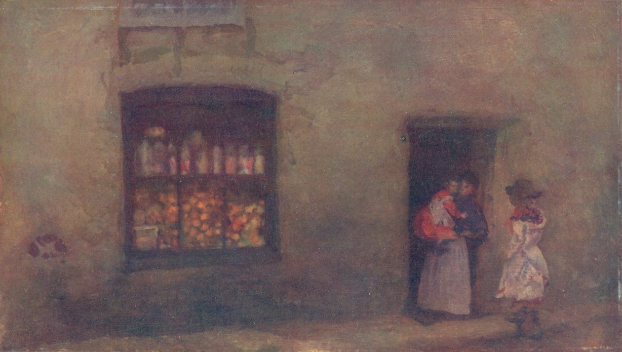Pomarańczowa nuta: cukiernia, 1884, 1904 autorstwa James Abbott McNeill Whistler