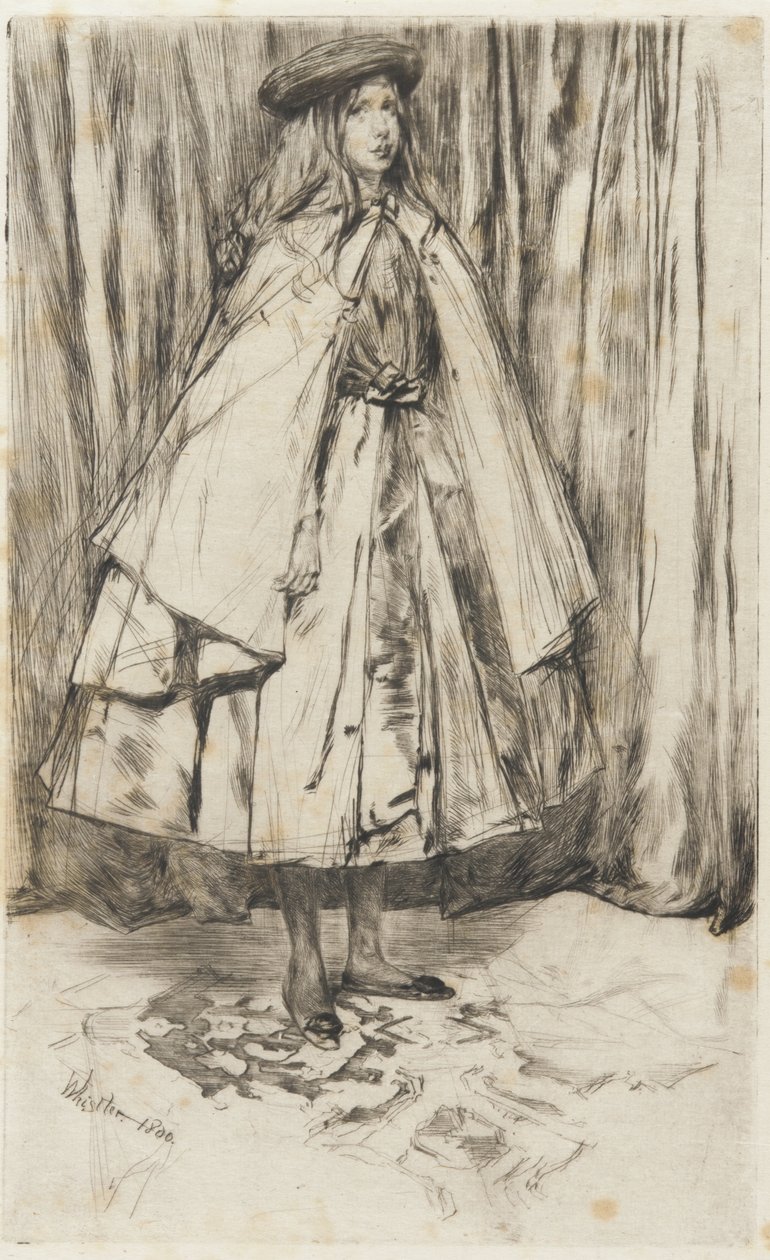 Annie Haden, 1860 (sucha igła na papierze) autorstwa James Abbott McNeill Whistler