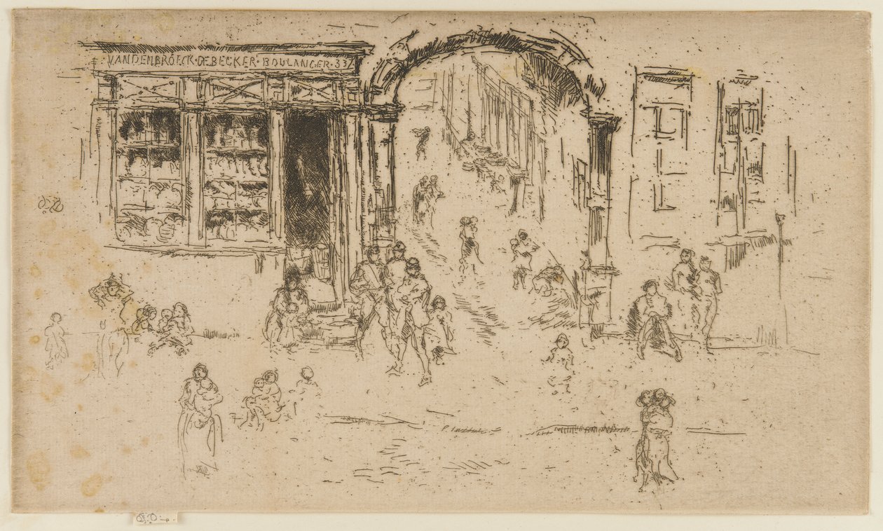 Brama, Bruksela, 1887. autorstwa James Abbott McNeill Whistler