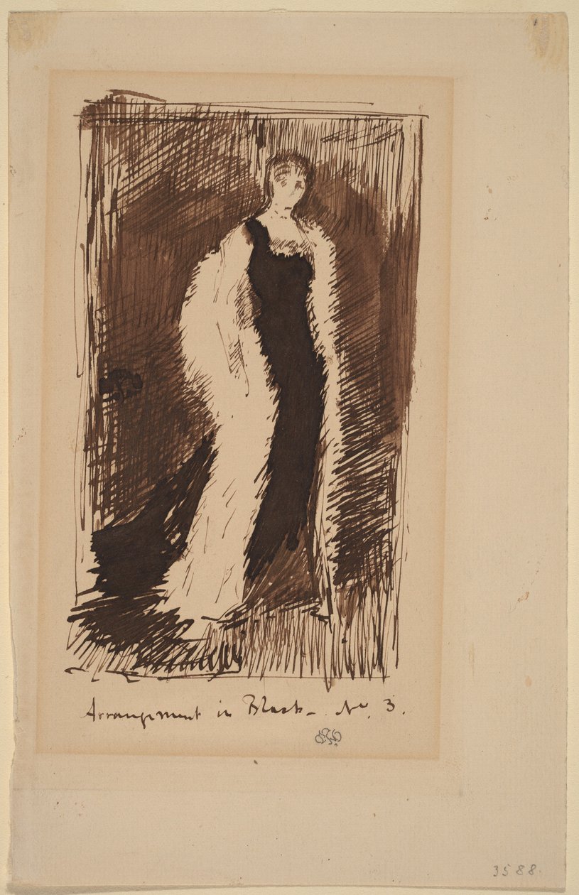 Aranżacja w czerni - nr 3 autorstwa James Abbott McNeill Whistler
