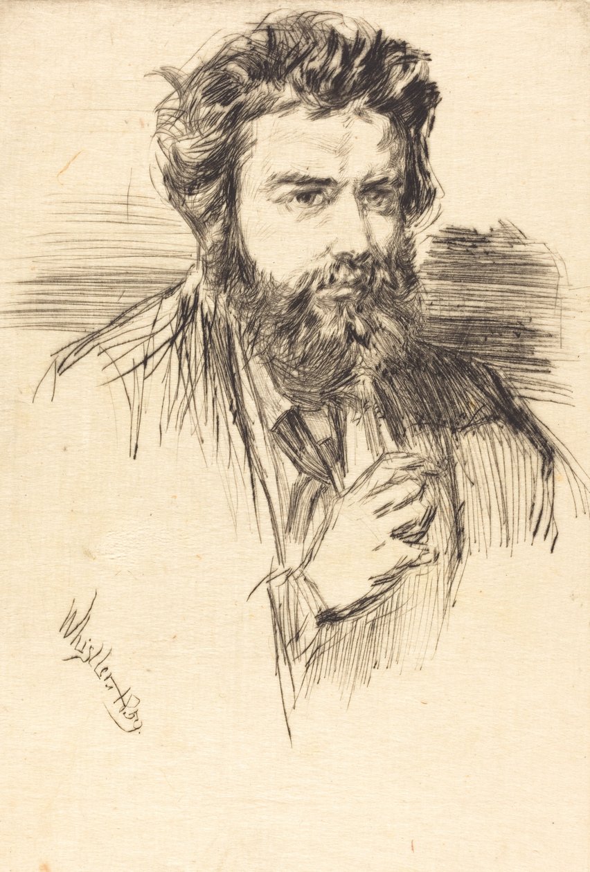 Astruc, literat, 1859. autorstwa James Abbott McNeill Whistler