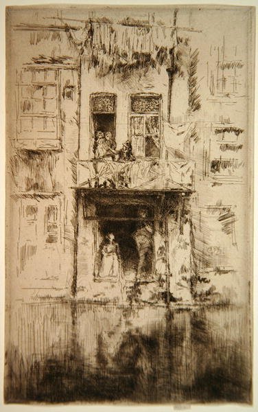 Balkon, Amsterdam autorstwa James Abbott McNeill Whistler