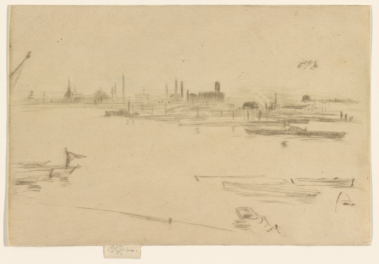 Poranek Battersea, 1875. autorstwa James Abbott McNeill Whistler
