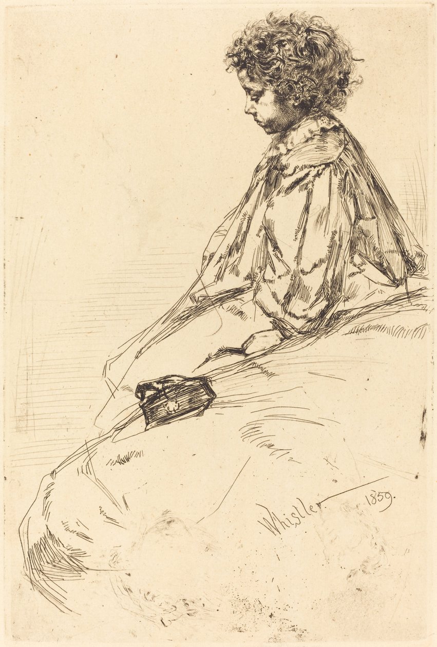 Bibi Lalouette, 1859. autorstwa James Abbott McNeill Whistler