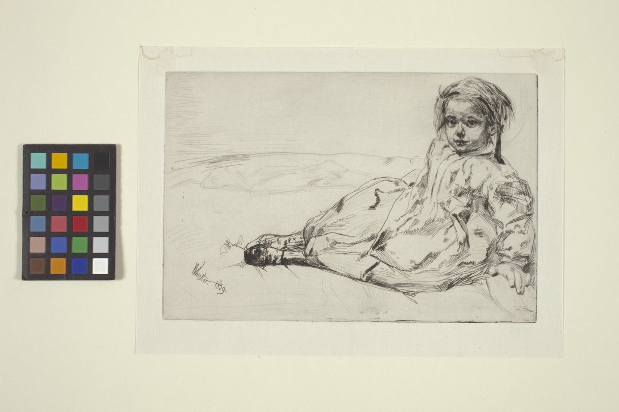 Bibi Valentin (akwaforta) autorstwa James Abbott McNeill Whistler