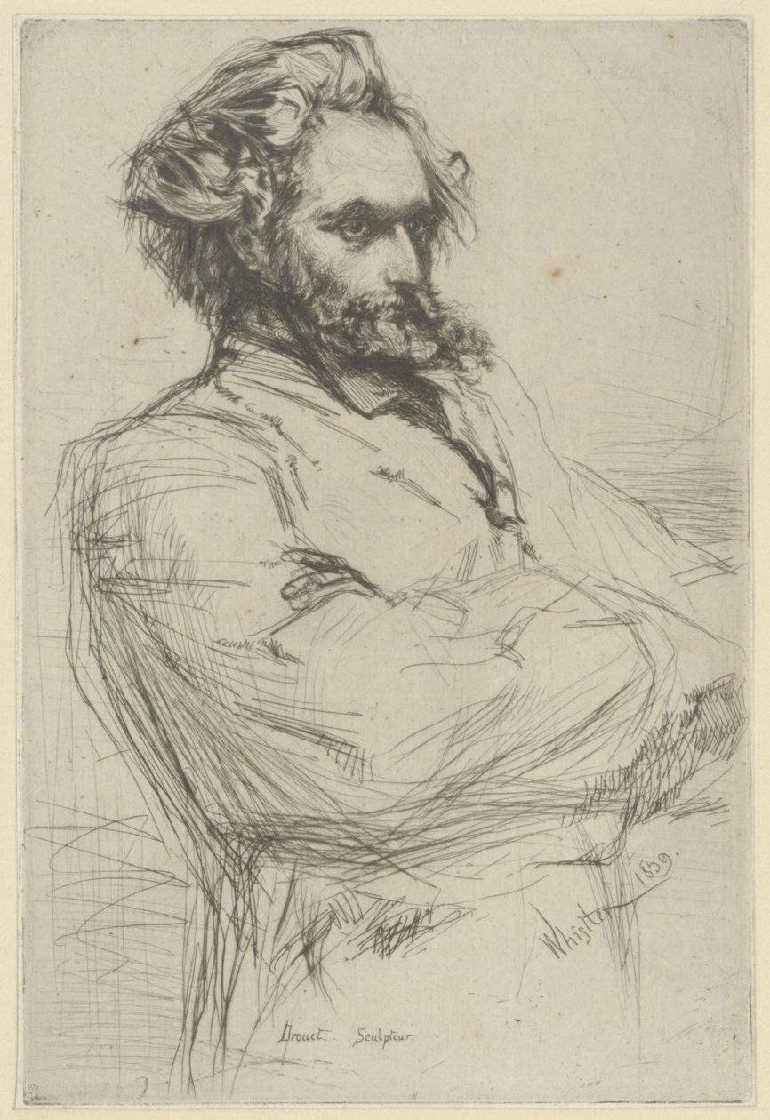 Portret Droueta autorstwa James Abbott McNeill Whistler