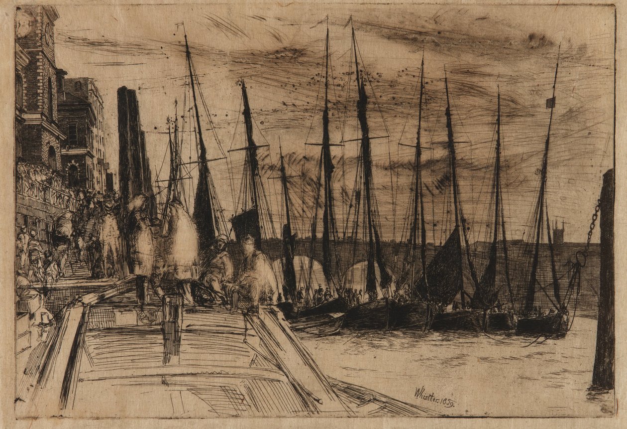 Billingsgate, 1859. autorstwa James Abbott McNeill Whistler