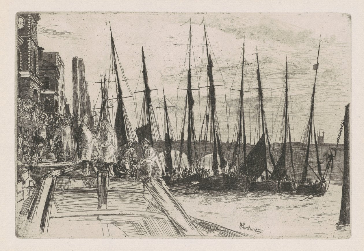 Billingsgate, 1859. autorstwa James Abbott McNeill Whistler
