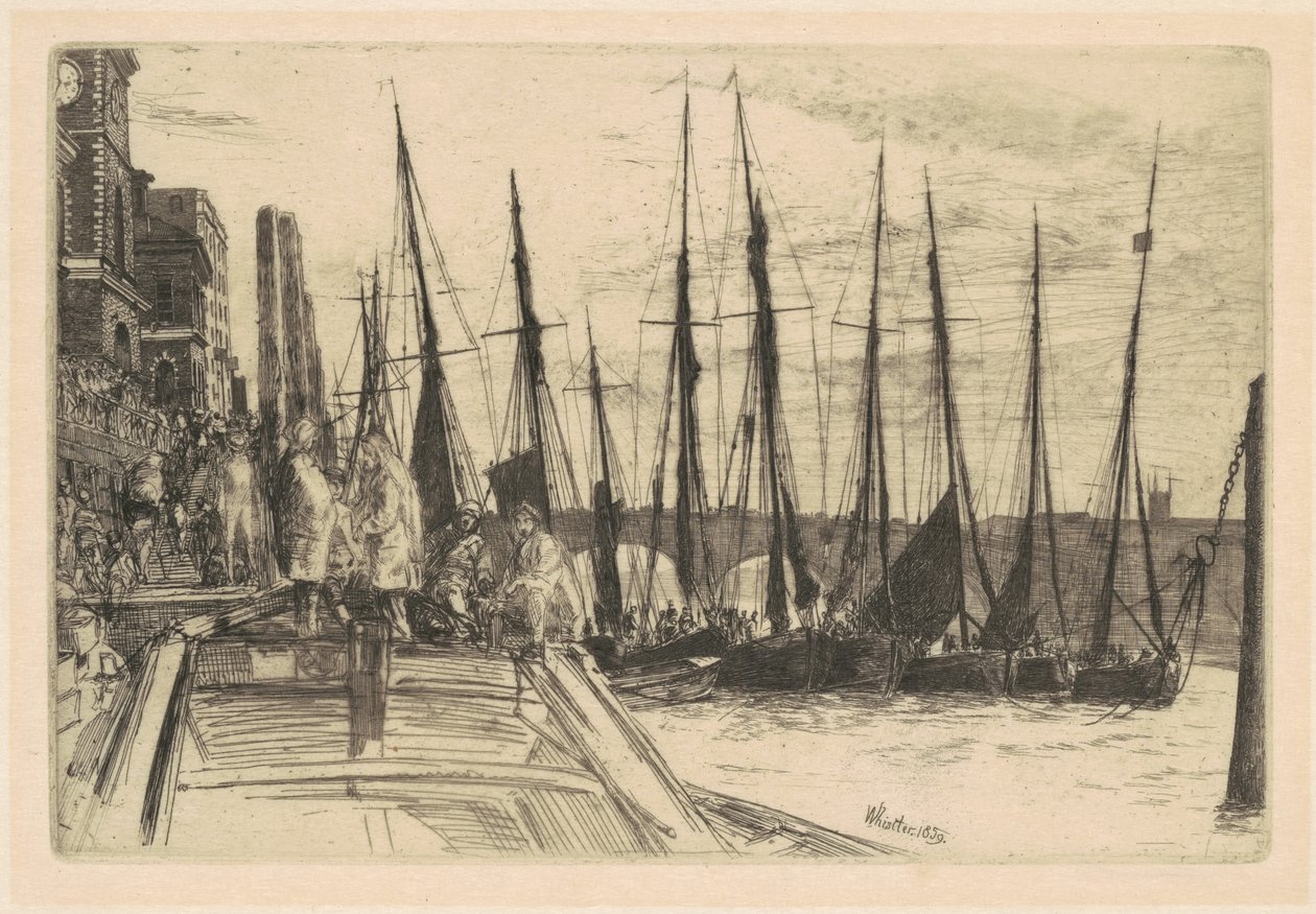 Billingsgate, 1859. autorstwa James Abbott McNeill Whistler