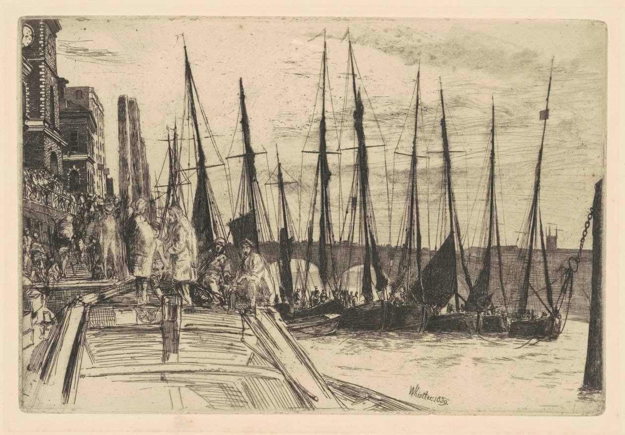 Billingsgate, 1859. autorstwa James Abbott McNeill Whistler
