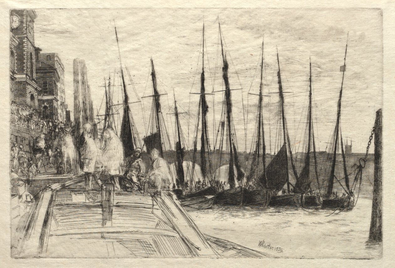 Billingsgate, 1859. autorstwa James Abbott McNeill Whistler
