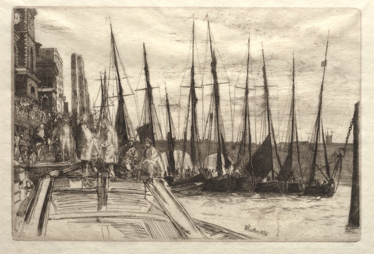 Billingsgate, 1859. autorstwa James Abbott McNeill Whistler