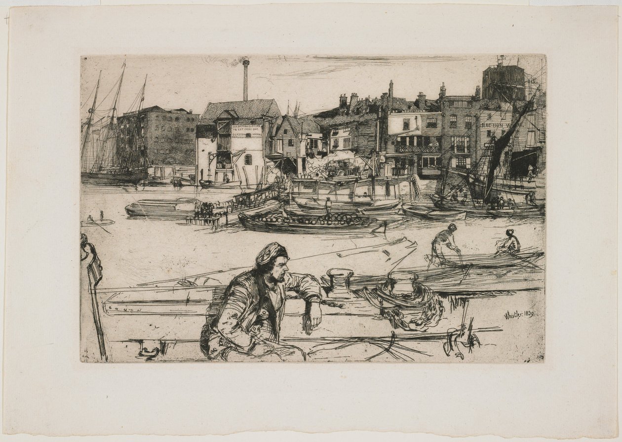 Nabrzeże Czarnego Lwa autorstwa James Abbott McNeill Whistler