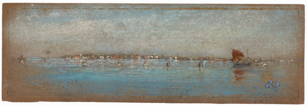 Niebieski i srebrny - Wyspy, Wenecja, 1879-1880. autorstwa James Abbott McNeill Whistler