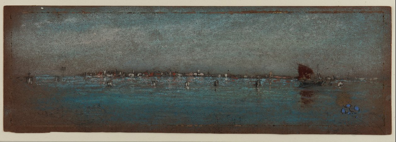 Blue and Silver - Wyspy, Wenecja, 1879-80 (pastel na brązowym papierze) autorstwa James Abbott McNeill Whistler