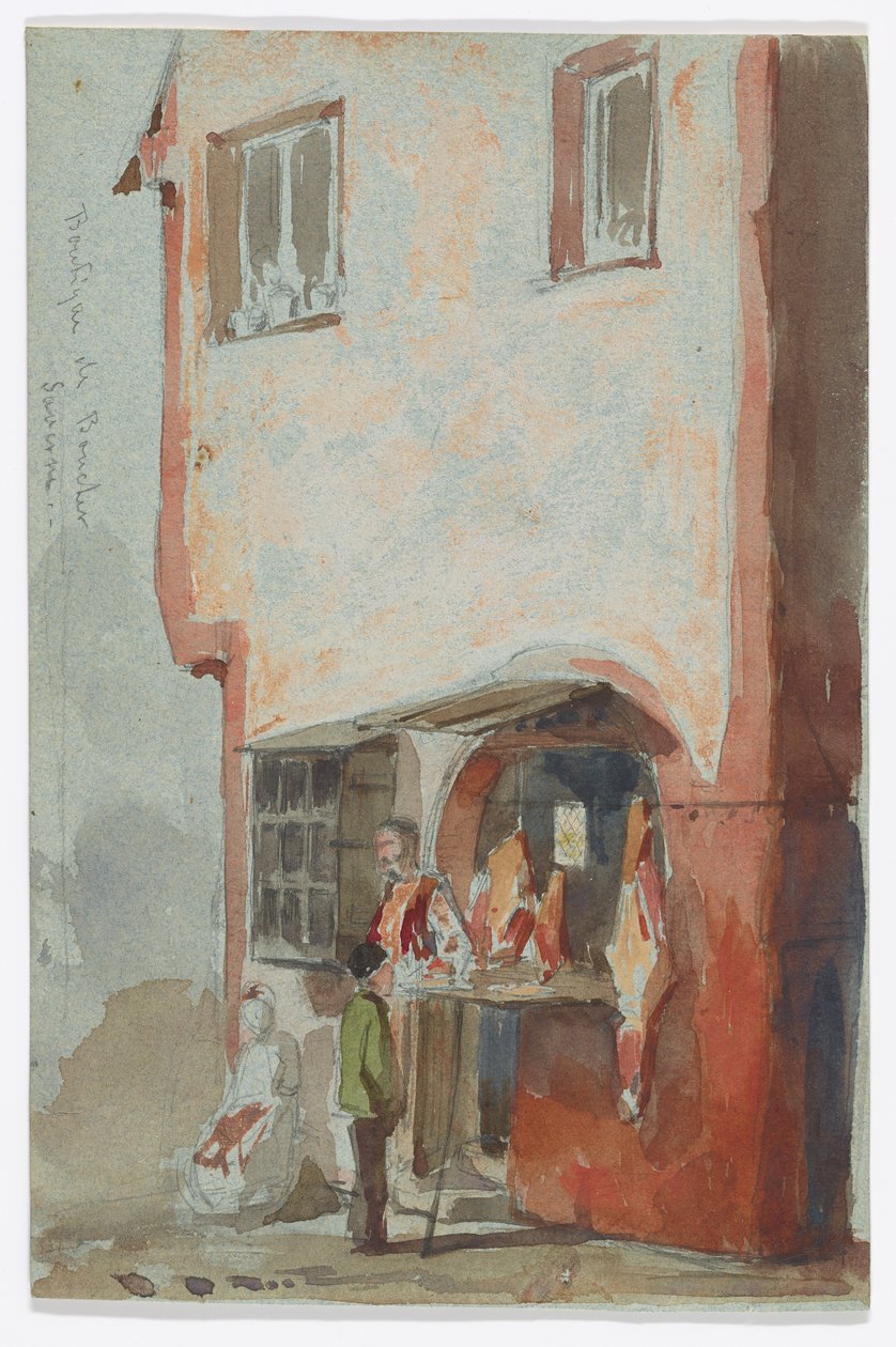 Sklep Boucher-Saverne autorstwa James Abbott McNeill Whistler