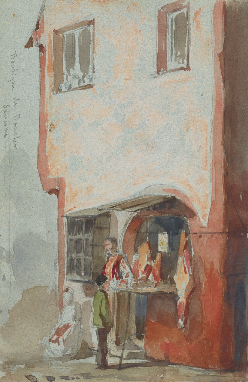 Sklep BoucherSaverne, 1858. autorstwa James Abbott McNeill Whistler