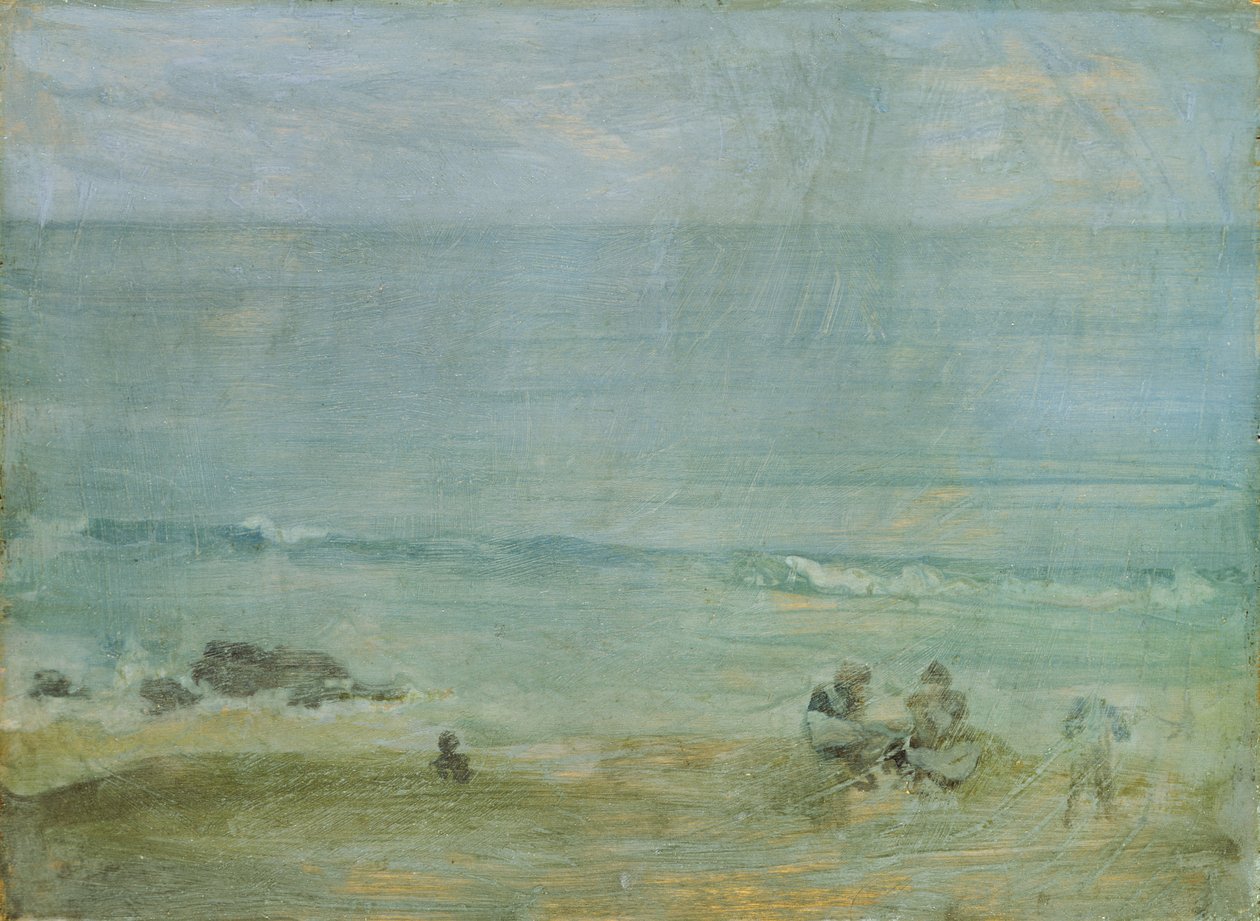 By the Shore, St. Ives (olej na pokładzie) autorstwa James Abbott McNeill Whistler