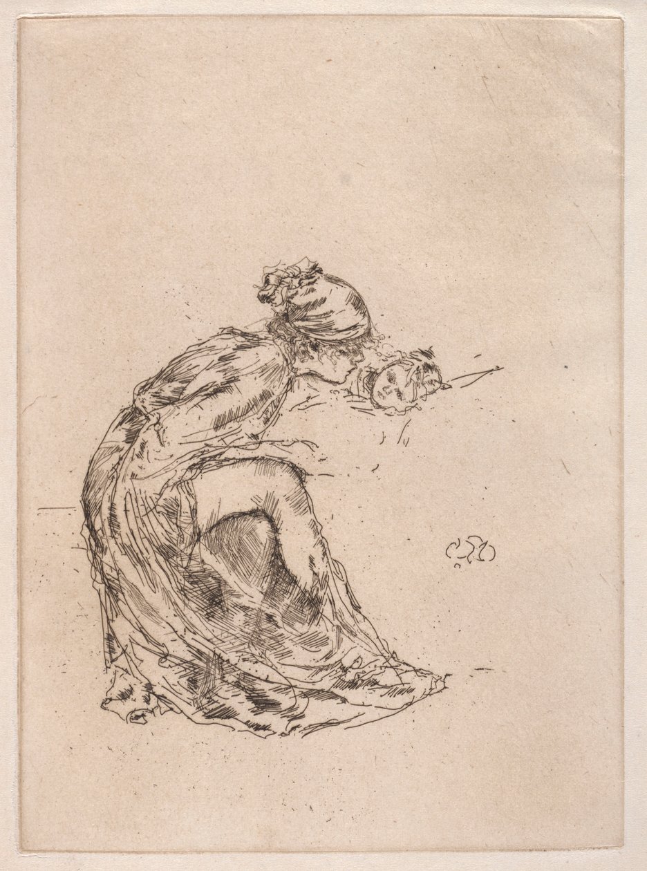 Kamea, nr 1 Matka i dziecko, ok. 1930 1890-1893. autorstwa James Abbott McNeill Whistler
