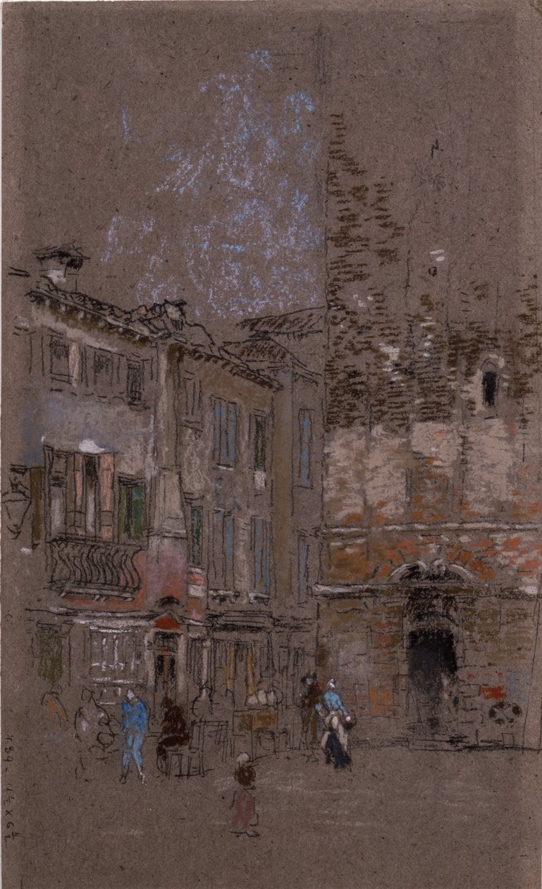 Campanile Santa Margherita, 1879-80 autorstwa James Abbott McNeill Whistler