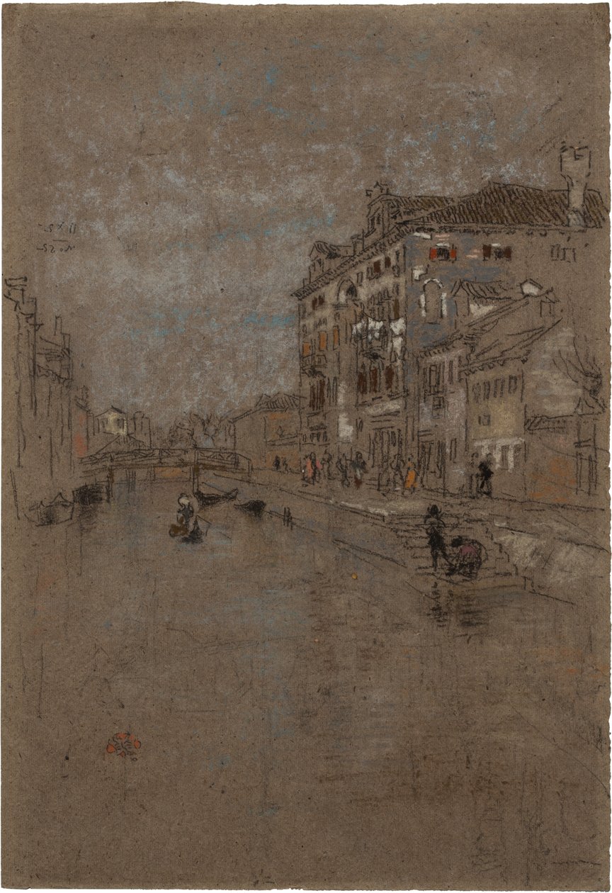 Kanał w Wenecji (magazyn tytoniu) autorstwa James Abbott McNeill Whistler