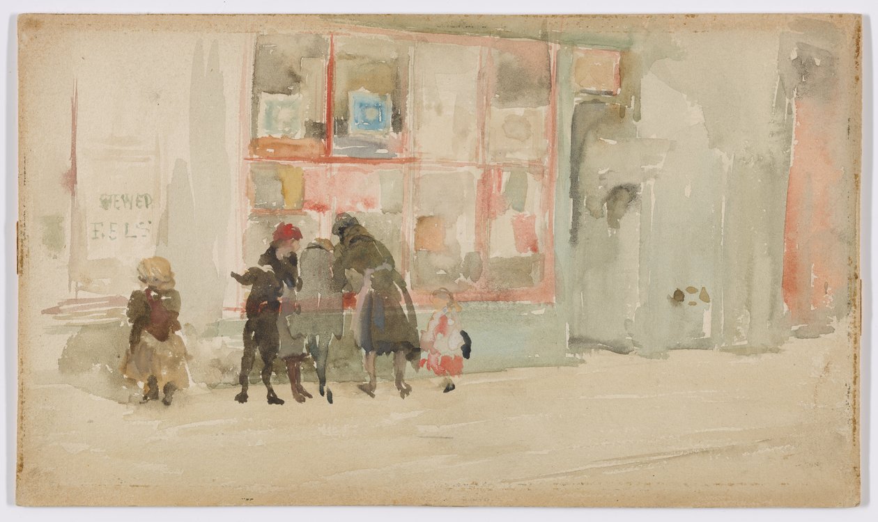 Chelsea Children, ok. 1897 (akwarela na papierze) autorstwa James Abbott McNeill Whistler