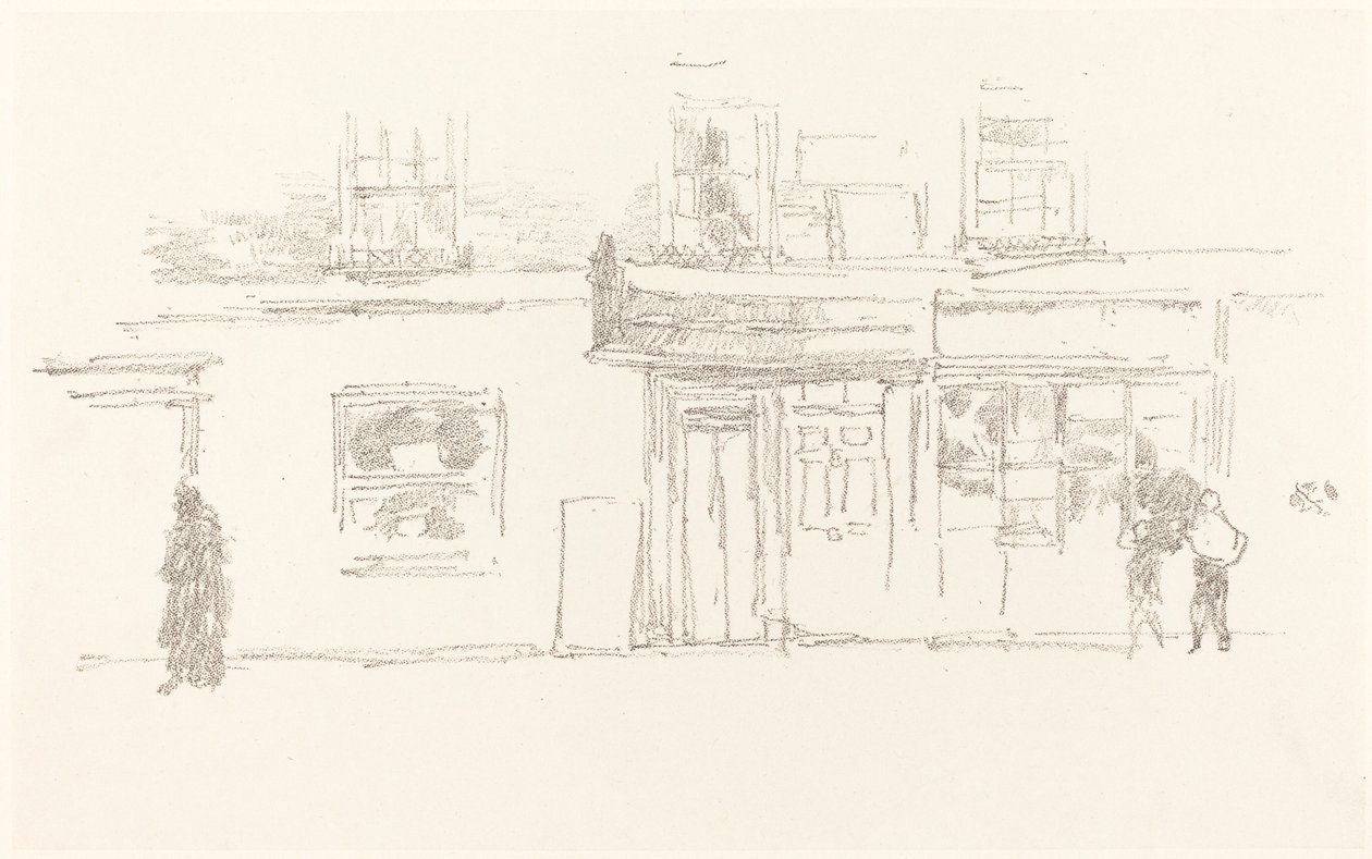 Sklepy Chelsea, 1888. autorstwa James Abbott McNeill Whistler