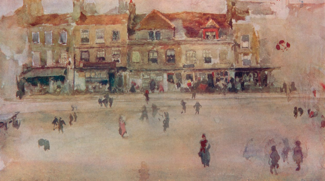 Sklepy Chelsea, c1855, 1904 autorstwa James Abbott McNeill Whistler