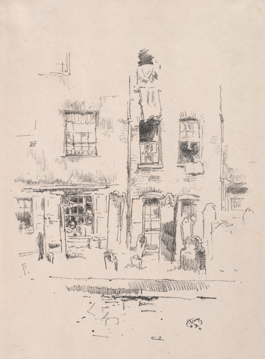 Cmentarz, 1887. autorstwa James Abbott McNeill Whistler