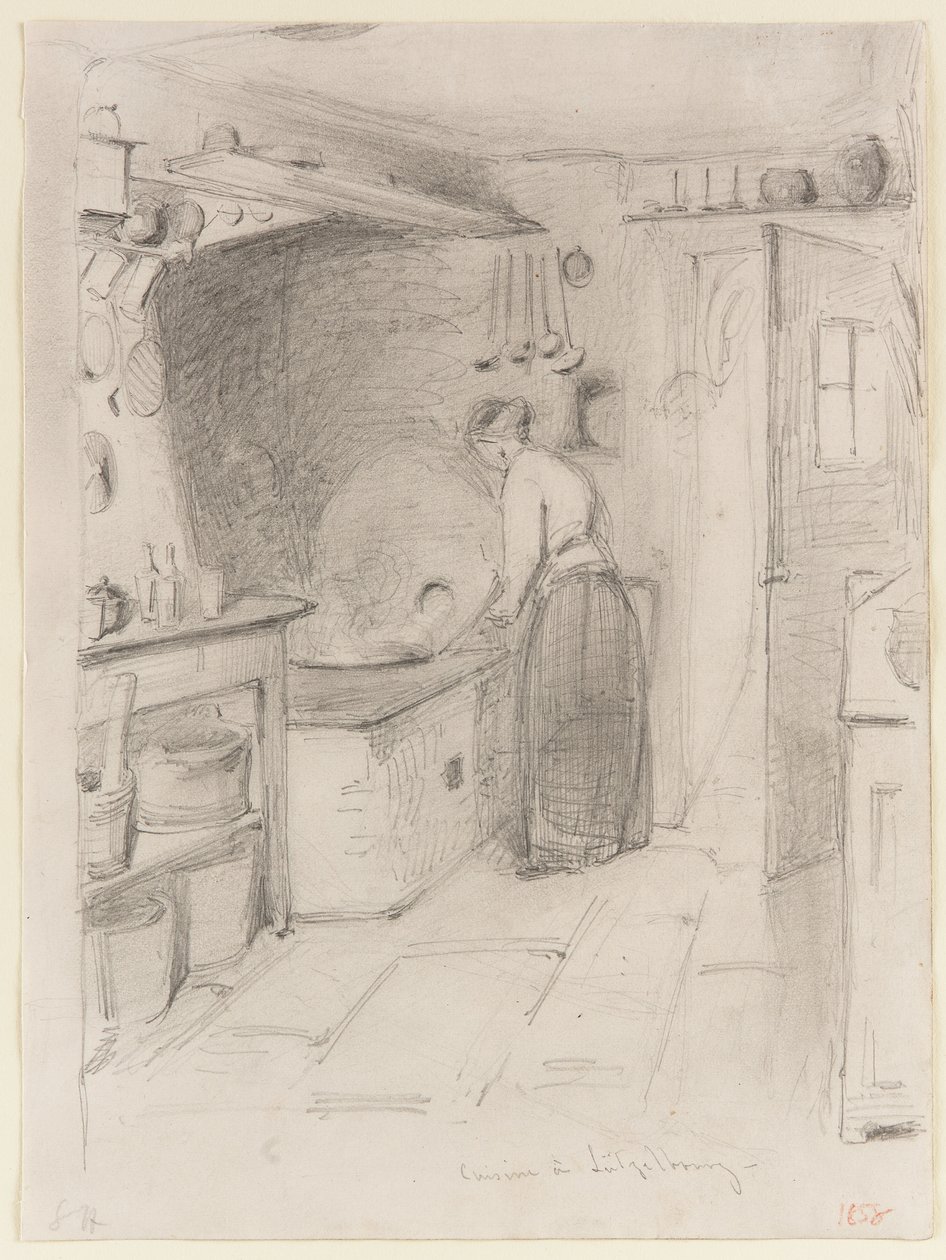 Kuchnia Lutzelbourg, 1858. autorstwa James Abbott McNeill Whistler