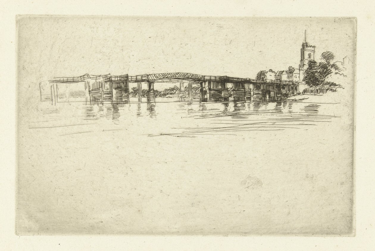 Most Little Putney Mały Putney autorstwa James Abbott McNeill Whistler