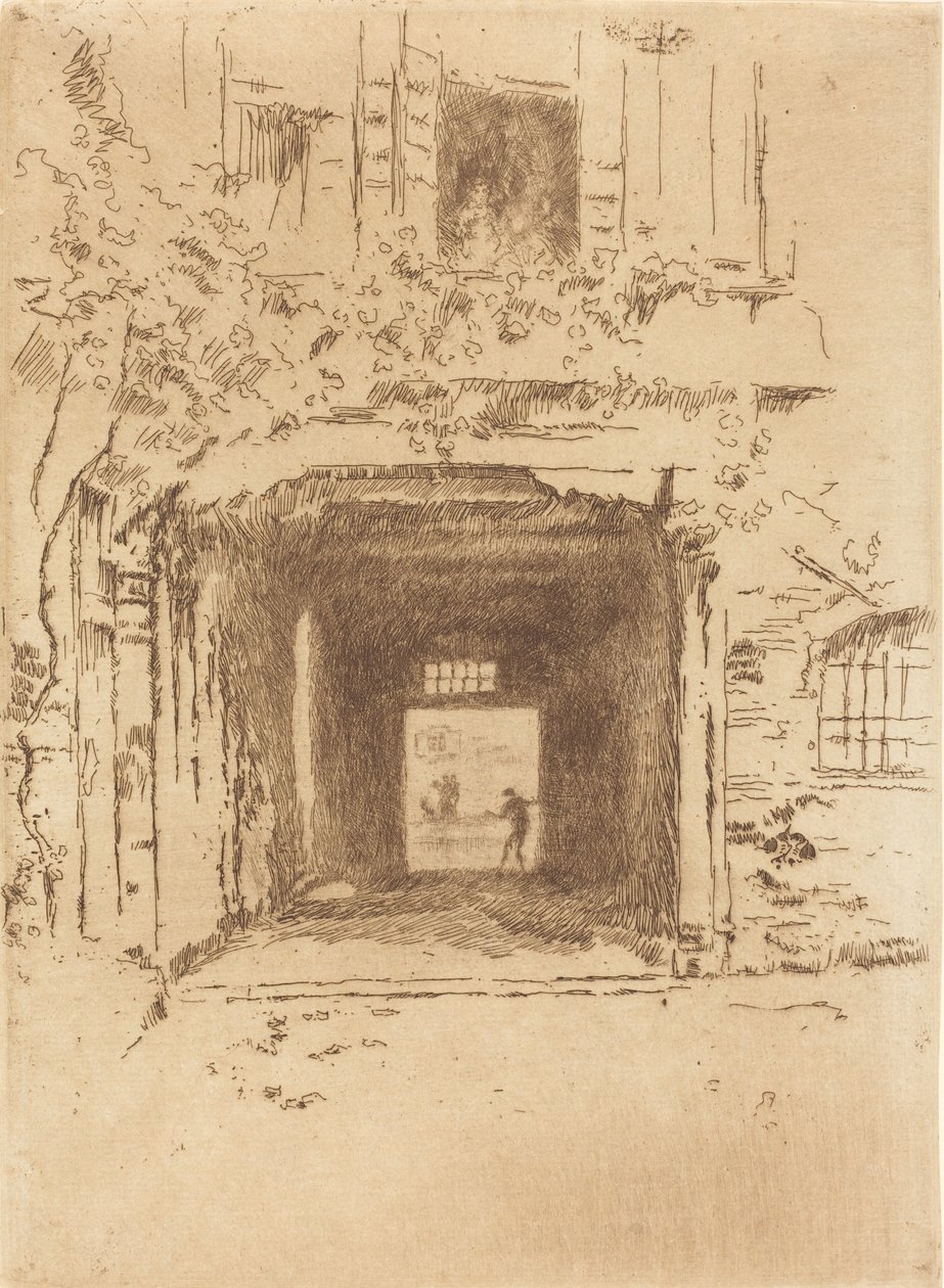 Drzwi i winorośl, 1880. autorstwa James Abbott McNeill Whistler