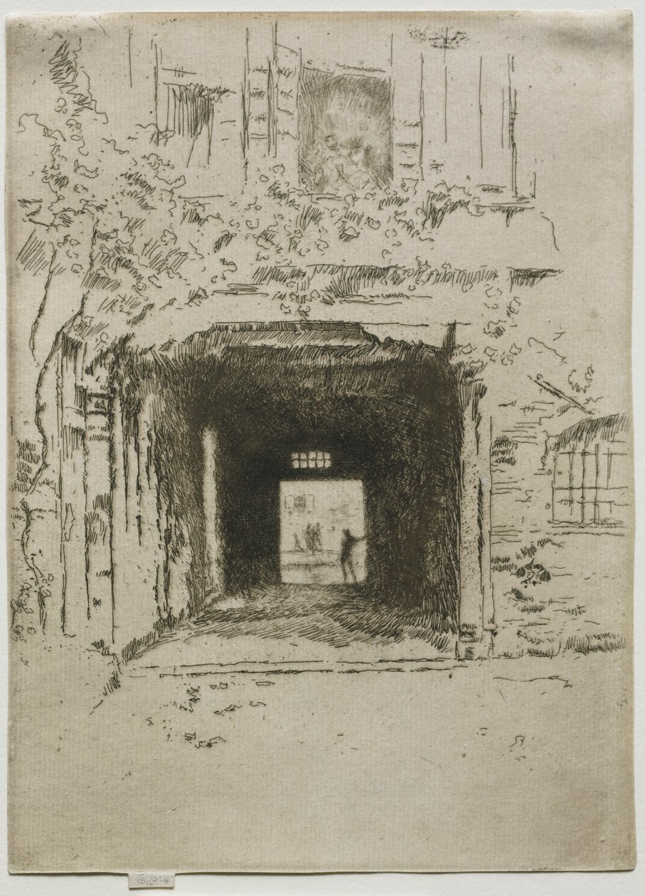 Drzwi i winorośl, 1886. autorstwa James Abbott McNeill Whistler