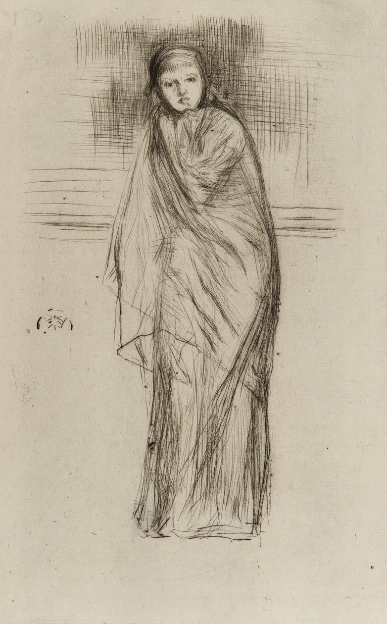 Drapowany model, 1870. autorstwa James Abbott McNeill Whistler